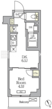 ハーモニーレジデンス馬込 105 間取り図