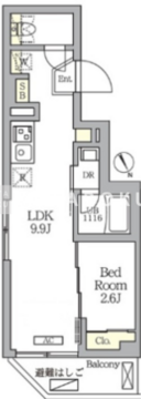 ハーモニーレジデンス馬込 307 間取り図