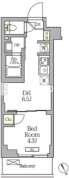 ハーモニーレジデンス馬込 402 間取り図