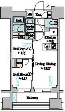 ブリリアイスト墨田曳舟 703 間取り図