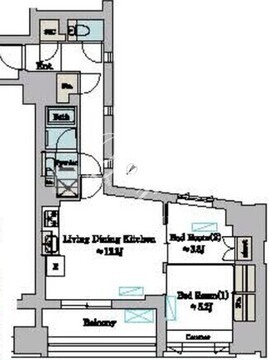 ブリリアイスト墨田曳舟 203 間取り図