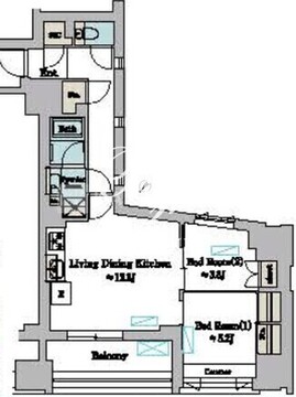 ブリリアイスト墨田曳舟 504 間取り図