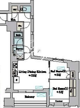 ブリリアイスト墨田曳舟 404 間取り図