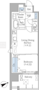 PRIME SQUAREIII 701 間取り図