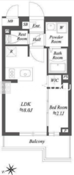 ブランシエスタ用賀 305 間取り図