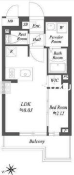 ブランシエスタ用賀 303 間取り図