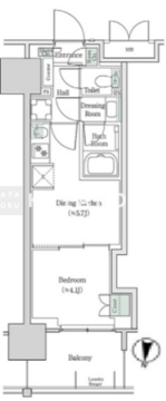 ブルックサイドレジデンス木場 1030 間取り図