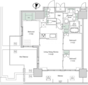 ブルックサイドレジデンス木場 923 間取り図
