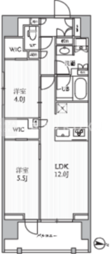 シーズンフラッツ押上フィオーレ 901 間取り図