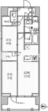 シーズンフラッツ押上フィオーレ 201 間取り図