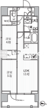 シーズンフラッツ押上フィオーレ 501 間取り図