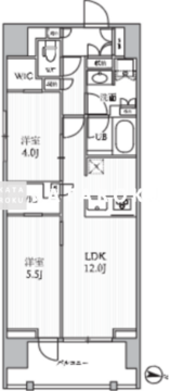 シーズンフラッツ押上フィオーレ 801 間取り図