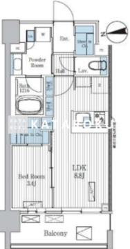 テラ蚕糸の森 1104 間取り図
