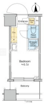 トモア品川中延 705 間取り図