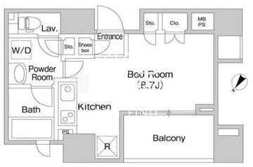 プライムアーバン目黒青葉台 901 間取り図
