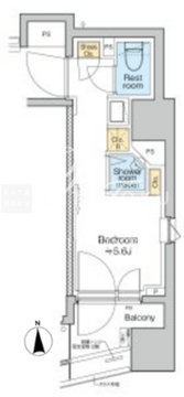 トモア品川中延 608 間取り図
