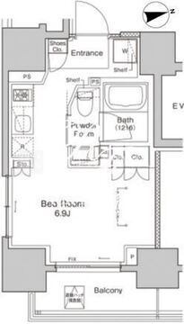 プラウドフラット浅草雷門 903 間取り図