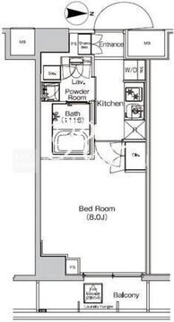 プラウドフラット外神田 1102 間取り図