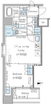 パークアクシス御茶ノ水ヒルトップ 710 間取り図