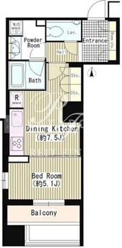 パークコート・ジオ永田町 402 間取り図