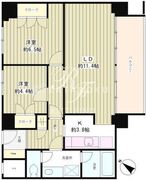 リバー＆タワー 1401 間取り図