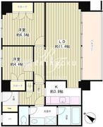 リバー＆タワー 401 間取り図