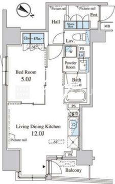 セレサ日本橋堀留町 1104 間取り図