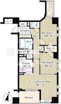 コクヨーレ日本橋 701 間取り図