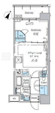 パークアクシス東日本橋ステーションゲート 404 間取り図