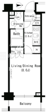 パークアクシス浜松町 603 間取り図