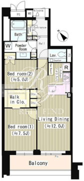 ジオ南青山 302 間取り図