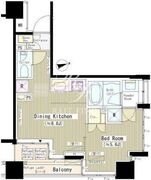 六本木エムケイアートレジデンス 201 間取り図