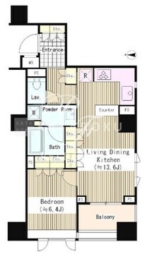 パークホームズ市谷薬王寺セントガレリア 703 間取り図