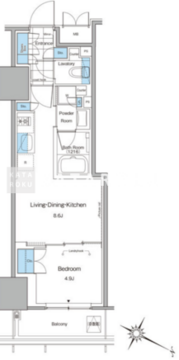 ルフォンプログレ北新宿 710 間取り図