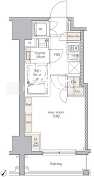 NJKマーキス表参道 1004 間取り図