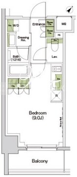 ザ・パークハビオ東長崎 804 間取り図