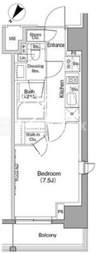 ザ・パークハビオ巣鴨 510 間取り図