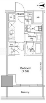 ザ・パークハビオ荏原中延駅前 605 間取り図