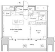 ザ・パークハビオ北千住 506 間取り図