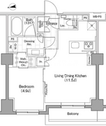 ザ・パークハビオ新宿 130 間取り図
