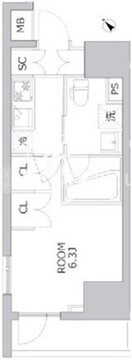 アジールコート北品川 803 間取り図