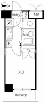 ラサンテ広尾 510 間取り図