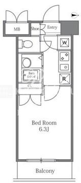 ラサンテ広尾 606 間取り図
