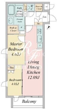 ライブカーサ文京千石1 I-303 間取り図