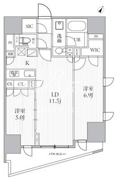 シーズンフラッツ大井町 1203 間取り図