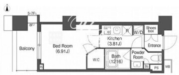 コンフォリア西荻窪 512 間取り図