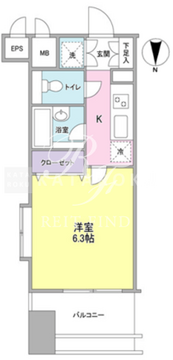 プロスペクト・グラーサ広尾 1201 間取り図
