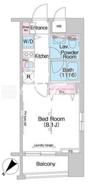 コンフォリア東日本橋 501 間取り図