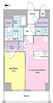 ジニア大森西 704 間取り図