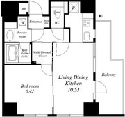 アリュージュ両国 701 間取り図